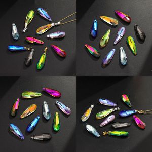Perles en verre cristal en forme de goutte d'eau multicolores de Nantong pour accessoires de bijoux DIY - Product Image 3