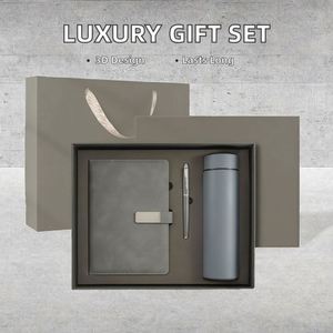 Luxury Customizable A5 Notebook Gift Set PU Leather Business Companion with 304 Stainless Steel Thermal Mug and <b>Pen</b> - Product Image 2
