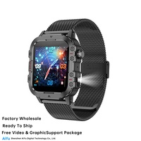 Reloj Inteligente C19Pro, el Más Vendido, Monitor de Actividad Física, Llamadas Bluetooth, Pulsera para Exteriores con Linterna, Despertador, Venta Directa de Fábrica