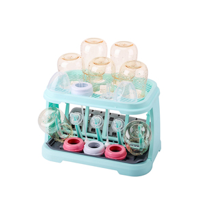 Scolapiatti Pieghevole Ecologico in Plastica per <span class=keywords><strong>Biberon</strong></span>, Portabottiglie Multifunzionale Durevole con Griglia di Drenaggio - Product Image 2