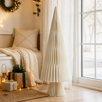 99cm 119cm Nordischer Papier-Waben-Weihnachtsbaum 3D Faltbare Skulpturale Tischdekoration für Weihnachtsfeier Großhandel
