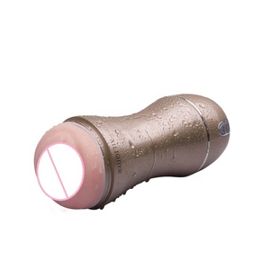 2016 Nuevo oro manos libres de succión eléctrica Vagina USB recargable masturbador hombre taza Juguetes - Product Image 3