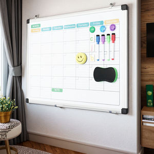 Pizarra blanca con marco de aluminio personalizado, calendario semanal, calendario mensual, tableta magnética para uso en oficina, pizarra blanca para el hogar - Product Image 2