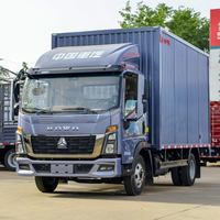 Truk Ringan Pintar Sinotruk Sistem Cerdas Truk Listrik 4x2 Diesel Kendaraan Utilitas dengan Bak Truk Van