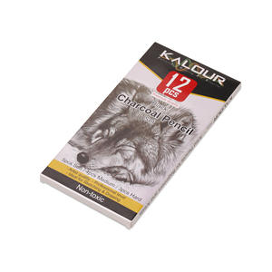 KALOUR Art fornisce 12 matita a <span class=keywords><strong>carboncino</strong></span> nero per schizzi e disegni in scatola di carta e personalizzazione disponibili con Set di <span class=keywords><strong>arte</strong></span> - Product Image 4