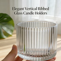 Customized Logo Stripe Glass Sugar Jar Food Grade for Restaurant Use Holiday Decoration Centerpiece Wholesale