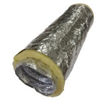 Système de ventilation HVAC, conduit flexible en aluminium isolé acoustiquement, silencieux, chauffage, école, hôpital, gymnase, escalier, extérieur, parc