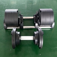 Ensemble d'haltères réglables VIGFIT Heavy 36KG à réglage rapide, système de poids en fonte avec base en PC pour salle de sport à domicile