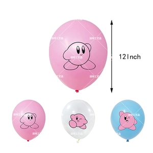 Ensemble de fournitures de fête sur le thème Kirby Star pour enfants, comprenant une bannière, des ballons et des décorations pour cupcakes, pour les filles. - Product Image 3
