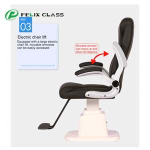 Unidad de Mesa y Silla de Optometría CP-600C FELIX OPTICAL, Construcción de Vidrio Óptico, Mesas Elevables Combinadas, Diseño Confortable, 1 Año de Garantía - Product Image 6