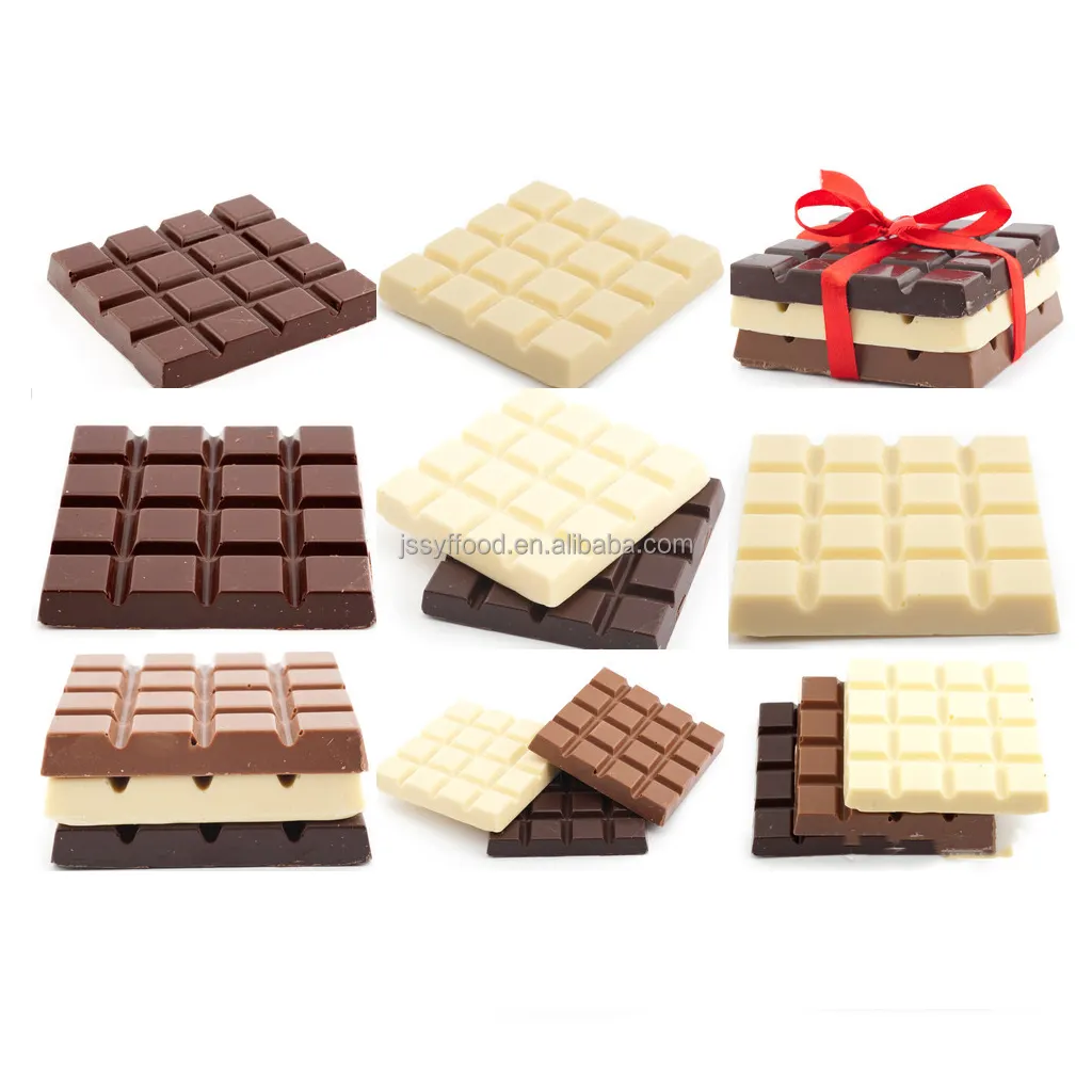 OEM/ODM Großhandel hochwertige reine Kakaobutter Milch weiße Schokolade und 100% dunkle Schokolade