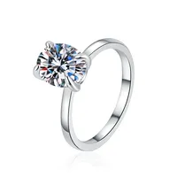 Fine Fashion Jewel 1CT Oval Cut VVs1 Moissanite Diamant Ensembles de Bijoux S925 Sterling Silver Femmes Dames de Cadeaux