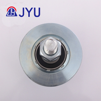 Rouleau de roue galvanisé universel à roulement simple avec boulon avec rainure U V Y pour remplacement-Argenté