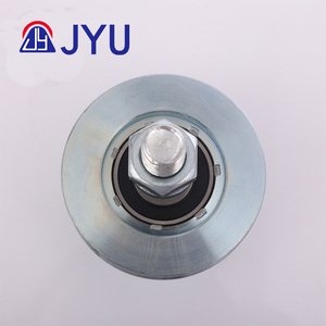 Rodillo de rueda galvanizado de un solo rodamiento universal con perno con ranura U V Y para reemplazo-plateado - Product Image 6