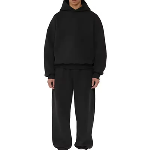 Vecchi vestiti da uomo con cappuccio squadrato in bianco felpa da uomo in cotone <span class=keywords><strong>oversize</strong></span> felpa con cappuccio personalizzata per peso massimo - Product Image 1
