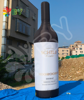 Bouteille gonflable géante promotionnelle de marque publicité personnalisée bouteille de bière gonflable réplique bouteille de cola gonflable étanche