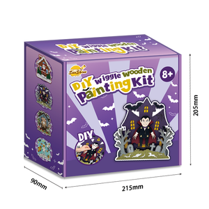 Set <span class=keywords><strong>de</strong></span> Manualidades <span class=keywords><strong>de</strong></span> Madera y Pintura para Casa Embrujada <span class=keywords><strong>de</strong></span> <span class=keywords><strong>Halloween</strong></span>, Decoración para Fiesta Temática <span class=keywords><strong>de</strong></span> <span class=keywords><strong>Vampiros</strong></span>, Regalo - Product Image 3
