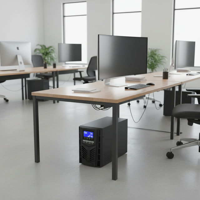 High Frequency 220V Tower Type UPS 3KVA Built-in Battery Online UPS for Computer