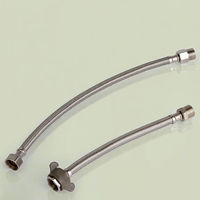 Tuyau d'alimentation en eau flexible 1/2 femelle x 1/2 mâle, standard ou à écrou à oreilles, en acier inoxydable tressé, connecteur de robinet