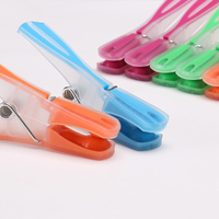Pinces à linge multifonctionnelles en plastique écologique, souples, avec poignée en caoutchouc souple, durables, clips robustes, pinces à linge résistantes au vent
