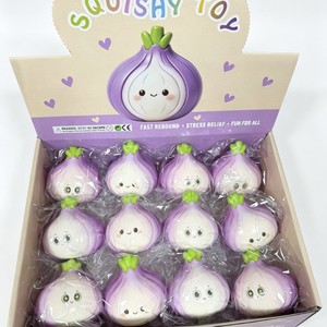 ของเล่นบีบผลไม้และผักจำลอง อะโวคาโด หัวหอม มะนาว ของเล่นบีบคลายเครียดแบบคืนตัวช้า ของเล่นคลายความเครียด ของขวัญ - Product Image 1