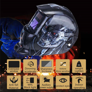 Lentes <span class=keywords><strong>de</strong></span> Plástico Negras TRQ <span class=keywords><strong>para</strong></span> Casco <span class=keywords><strong>de</strong></span> Soldadura - Product Image 4