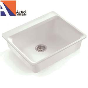 Petit <span class=keywords><strong>lavabo</strong></span> à poser, <span class=keywords><strong>lavabo</strong></span> en surface solide, <span class=keywords><strong>lavabo</strong></span> à bord fin pour le shampoing - Product Image 1