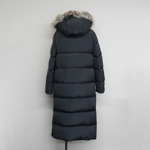Ventes en gros de manteaux longs en duvet de canard pour femmes, noirs, longs, de marque, avec fourrure - Product Image 3