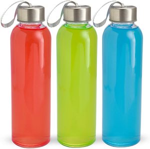 Riciclabile 300ml 500ml di vetro bottiglia di acqua Fitness birra per uso domestico bottiglia per bere Botella Con Tapa De Rosca - Product Image 5