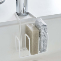 Étagère de rangement pour robinet de cuisine pour éponge à récurer, égouttoir à vaisselle en métal à un niveau