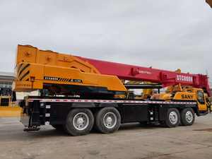 Grue sur camion SANY STC800 d'occasion de 80 tonnes, grue mobile montée sur camion Zoomlion de 80 tonnes d'occasion, modèle 2022 avec peinture d'origine - Product Image 5