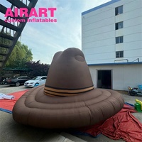 Nouveau ballon gonflable durable de chapeau magique de conception pour la décoration de toit de partie d'enfants
