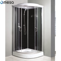 Caravane de salle de bain, caravane, rv, cabine de douche, avec panneau d'ordinateur