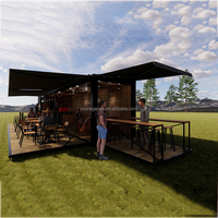 Conteneur de magasin de crème glacée mobile conteneur bar 40ft conteneur d'expédition prix du magasin