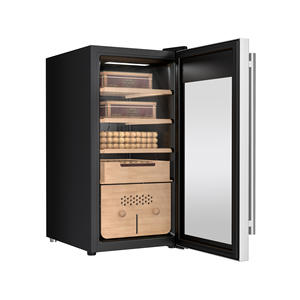 Humidificateur de cigares Aodaxin, réfrigérateur 430x450x840mm, armoire en bois de cèdre, vitrine à température et humidité constantes - Product Image 1