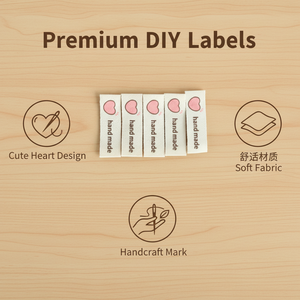 Étiquettes autocollantes en tissu à découpe droite personnalisées, étiquettes pliées pour vêtements, étiquettes imprimées, étiquettes en satin pliées à la manhattanienne pour vêtements - Product Image 4