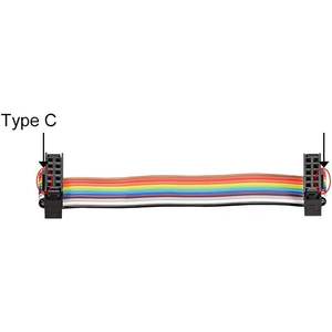 Cable Plano de PVC Idc Rainbow de 10 pines, 148 cm, Paso de 2,54 mm, Conector Tipo C - Product Image 5