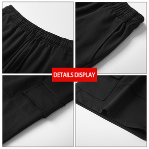 Pantaloncini <span class=keywords><strong>Bermuda</strong></span> da Uomo ODM all'Ingrosso, 190GSM, <span class=keywords><strong>in</strong></span> Maglia Leggera, Antipiega, Traspiranti, ad Asciugatura Rapida, con Elastico <span class=keywords><strong>in</strong></span> Vita, Stile Workwear, per Palestra - Product Image 5