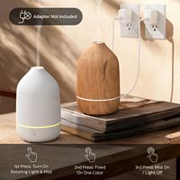 Diffuseur d'arômes ultrasonique de table à thème animalier mignon et écologique, éclairage LED, sans eau, arrêt automatique, alimentation USB, silencieux 35 dB