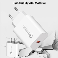 Eu Uk Uk Au Plug Ac Dc Wall 5v 0.5a 1a 2a 2.5a 3a 15w Adaptateur de chargeur USB pour humidificateur