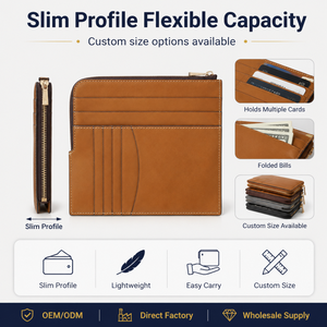 Funda para Pasaporte de Cuero PU Marrón, Juego de Etiquetas para Equipaje, Bolsillo para Tarjeta de Embarque, Bloqueo RFID, Ranura para Boletos, Cierre Magnético, Personalizable - Product Image 5