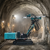 Foreuse DTH mobile à moteur diesel haute productivité pour le soutien de tunnels, le drainage et l'ancrage de trous