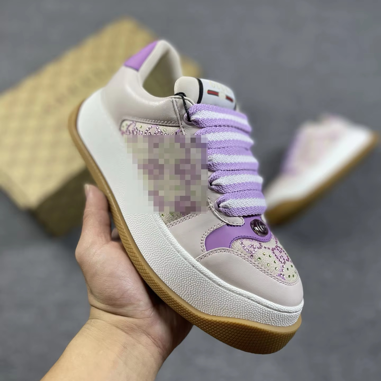 Rhyton sneakers leer Gucci wit maat 37 EU in Leer - 42861242