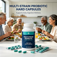 Probiotiques à haute puissance en capsules rigides, multi-souches, pour adultes, capsules végétaliennes/sans gélatine, soutien digestif et immunitaire, 5g