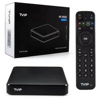 TVIP 605 4K con Control Remoto BT Wifi de Doble Banda IPTV 4K HEVC HD Tvip605 Android Box Tvip605 SE