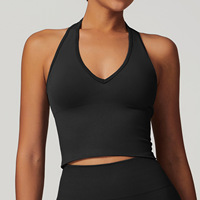 Camisetas sin mangas para mujer 2026, ropa deportiva para gimnasio, ropa de fitness sin costuras, tops de yoga para mujer