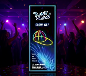 TUNY GLOW Cappello Luminoso Regolabile Unisex per Feste, Stampa Luminosa Multicolore per Adulti, Quattro Stagioni - Product Image 2