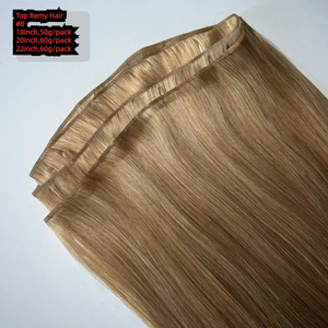 Nhà Máy Bán Buôn 16,18,20,22,24Inch Mịn Thiên Tài Khối Lượng Sợi Ngang Phần Mở Rộng Tóc Thiên Tài Sợi Ngang Tóc Nga Tóc - Product Image 4