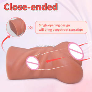 SacKnove 3D Wiederverwendbare Manuelle Flüssigsilikon-<span class=keywords><strong>Vagina</strong></span> für Erwachsene, Tragbares Deep-Throat-Taschen-Masturbationsspielzeug für Männer - Product Image 2