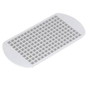 Bac à glaçons en silicone 160 grilles mini carrées de 1 cm, écologique, transparent, coloré, pour whisky, cocktails et boissons froides - Product Image 1